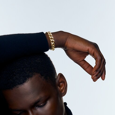 Bracciale Cuban Chain, oro giallo e diamanti Les Extraordinaires Gioielli Bracciali | LOUIS VUITTON (Zoom prodotto)