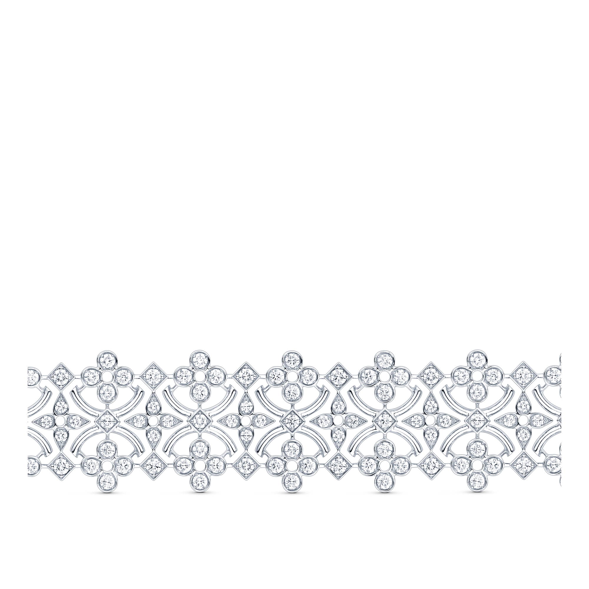 Bracciale Dentelle Masterpiece, oro bianco e diamanti  Gioielli Categorie Tutta la Gioielleria | LOUIS VUITTON (Zoom prodotto)