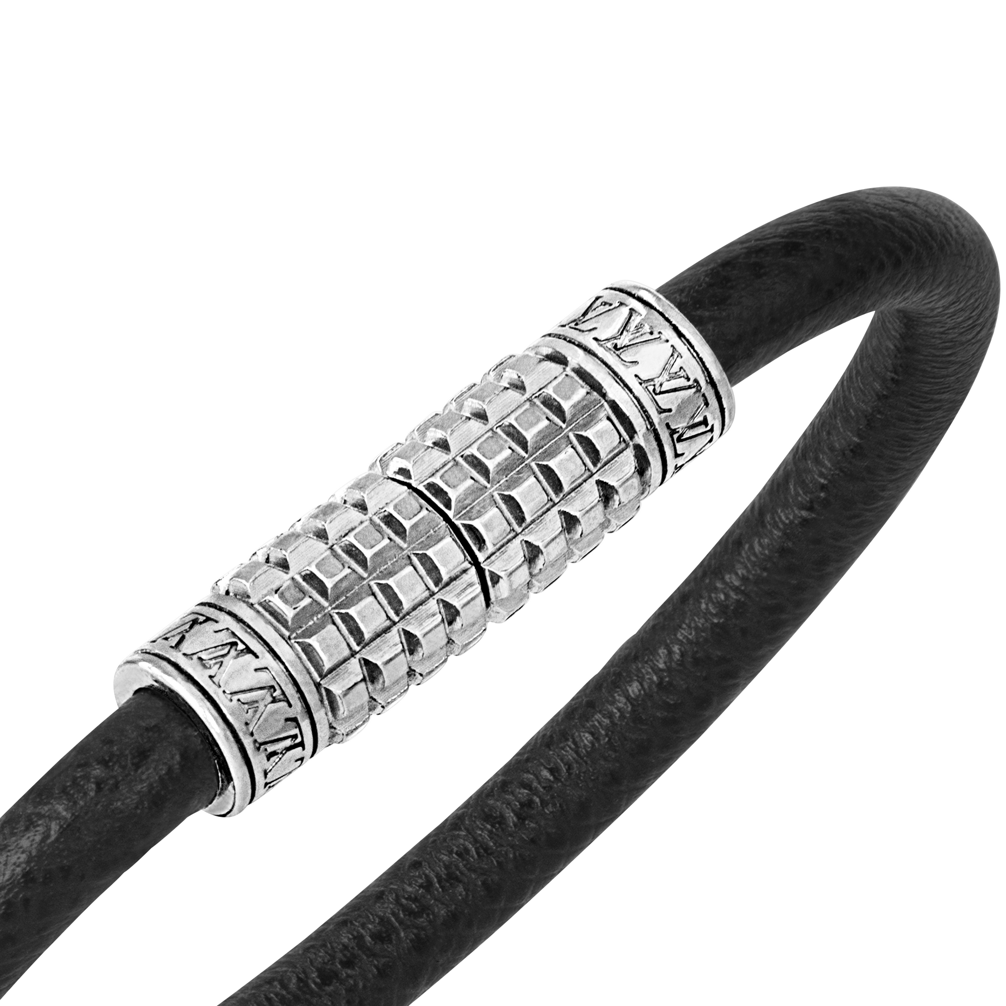 Bracciale Digit Tela Damier Graphite Uomo Fashion Bijoux Tutta la Gioielleria | LOUIS VUITTON (Zoom prodotto)