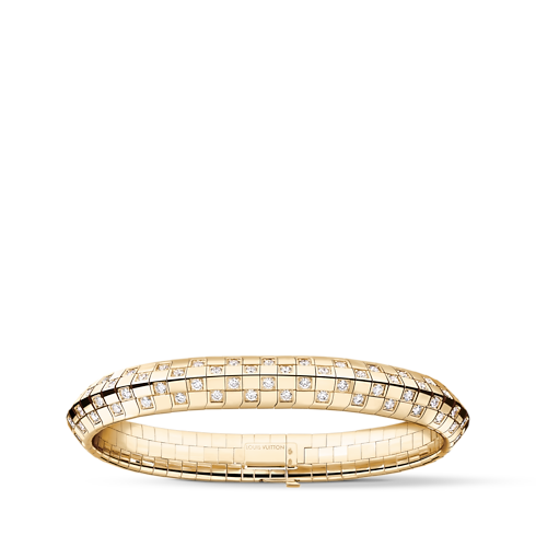 Bracciale doppio Le Damier de Louis Vuitton, oro giallo e diamanti Gioielli Categorie Bracciali | LOUIS VUITTON (Zoom prodotto)