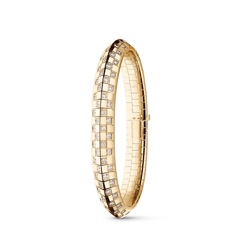 Bracciale doppio Le Damier de Louis Vuitton, oro giallo e diamanti Gioielli Categorie Bracciali | LOUIS VUITTON (Zoom prodotto)