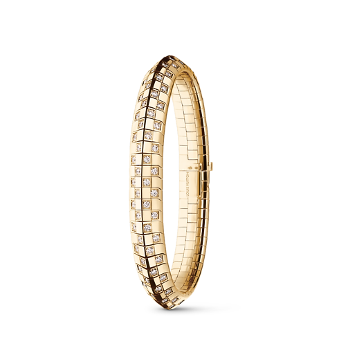 Bracciale doppio Le Damier de Louis Vuitton, oro giallo e diamanti Gioielli Categorie Bracciali | LOUIS VUITTON (Zoom prodotto)