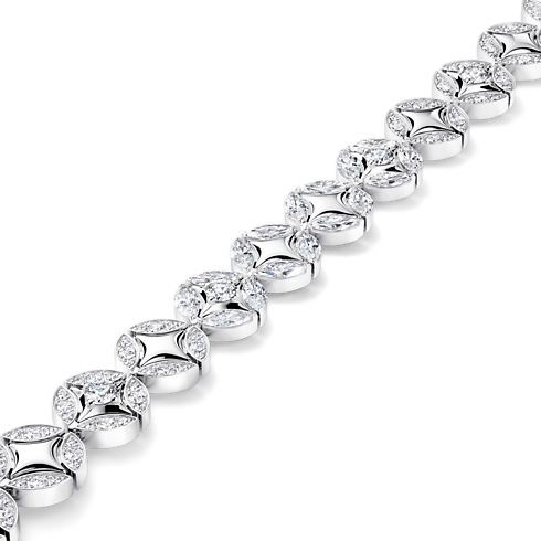 Bracciale Galaxie, oro bianco e diamanti detail view