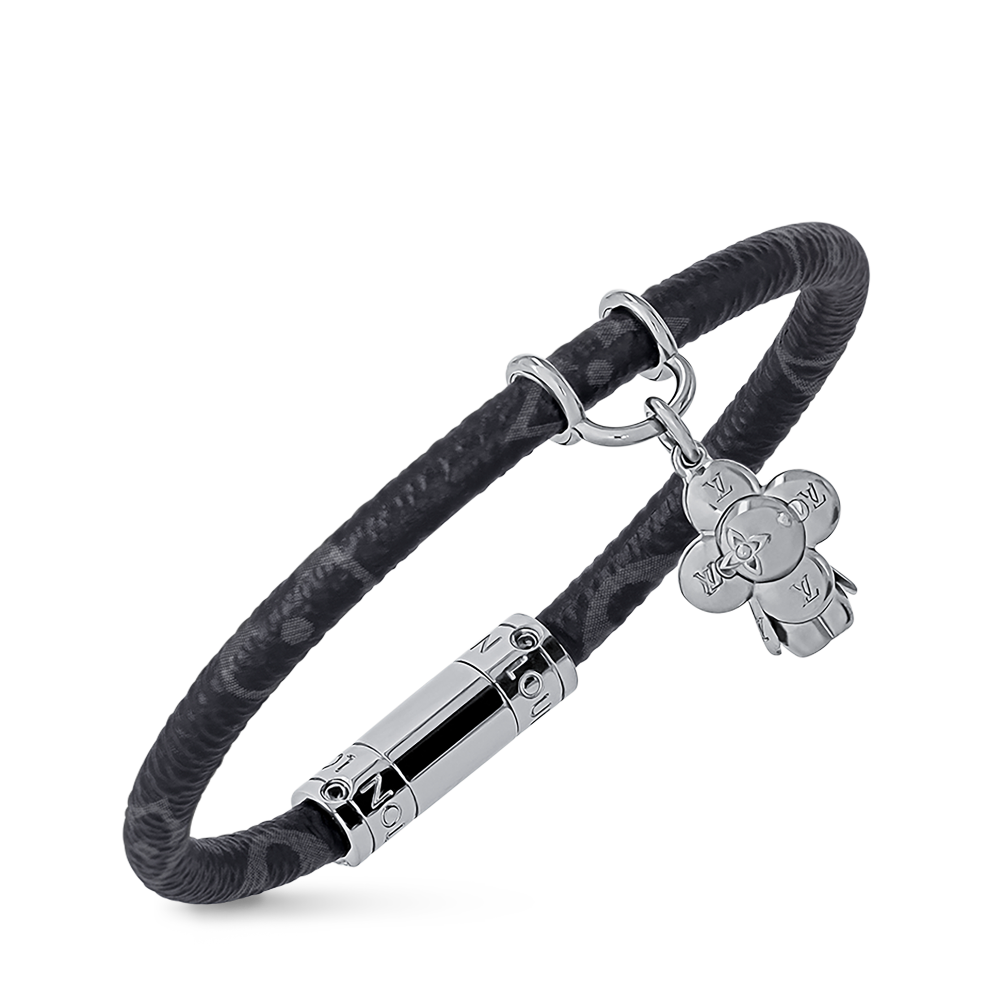 Bracciale Hang It Tela Monogram Eclipse Uomo Fashion Bijoux Tutta la Gioielleria | LOUIS VUITTON (Zoom prodotto)