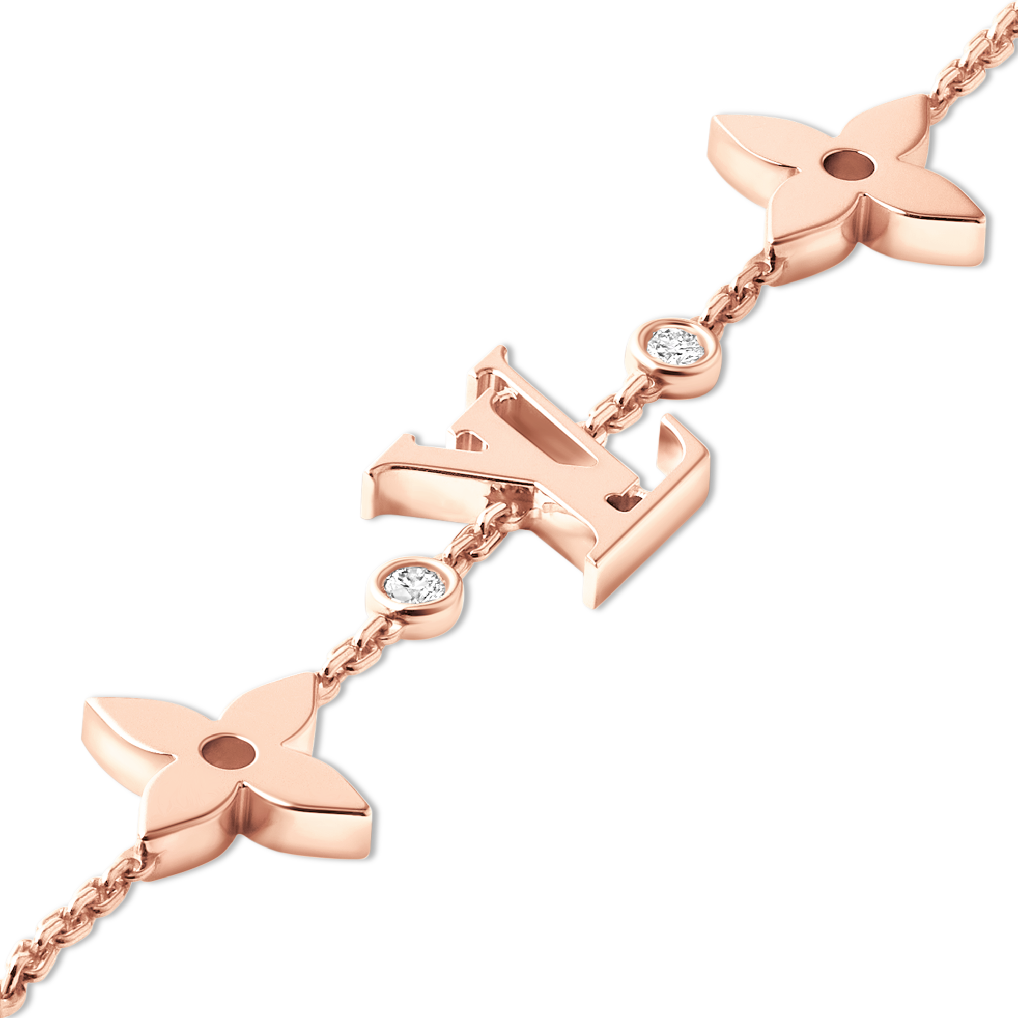 Bracciale Idylle Blossom con motivo multiplo, oro rosa e diamanti  Gioielli Categorie Bracciali | LOUIS VUITTON (Zoom prodotto)