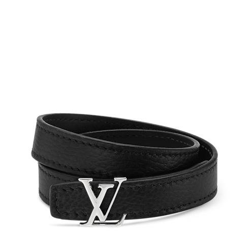Bracciale in pelle LV Atelier front view