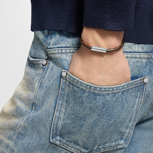 Bracciale Keep It Tela Monogram Uomo Fashion Bijoux Bracciali | LOUIS VUITTON (Zoom prodotto)