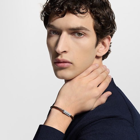 Bracciale Keep It Tela Monogram Uomo Fashion Bijoux Bracciali | LOUIS VUITTON (Zoom prodotto)