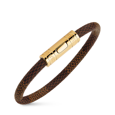 Bracciale Keep It Tela Damier Ébène Donna Fashion Bijoux Bracciali | LOUIS VUITTON (Zoom prodotto)