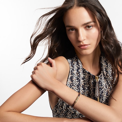 Bracciale Keep It Tela Damier Ébène Donna Accessori Novità | LOUIS VUITTON (Zoom prodotto)