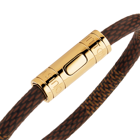 Bracciale Keep It Tela Damier Ébène Donna Accessori Novità | LOUIS VUITTON (Zoom prodotto)