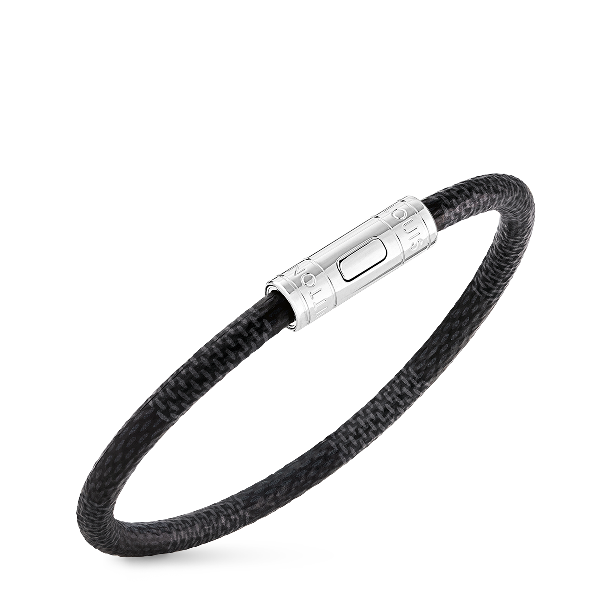 Bracciale Keep It Tela Damier Graphite Uomo Fashion Bijoux Tutta la Gioielleria | LOUIS VUITTON (Zoom prodotto)