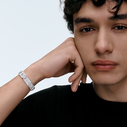 Bracciale Les Gastons Vuitton Masterpiece Gourmette, oro bianco e diamanti Gioielli Categorie Bracciali | LOUIS VUITTON (Zoom prodotto)