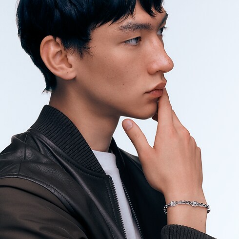 Bracciale Les Gastons Vuitton Trunk, oro bianco e diamanti Gioielli Categorie Bracciali | LOUIS VUITTON (Zoom prodotto)