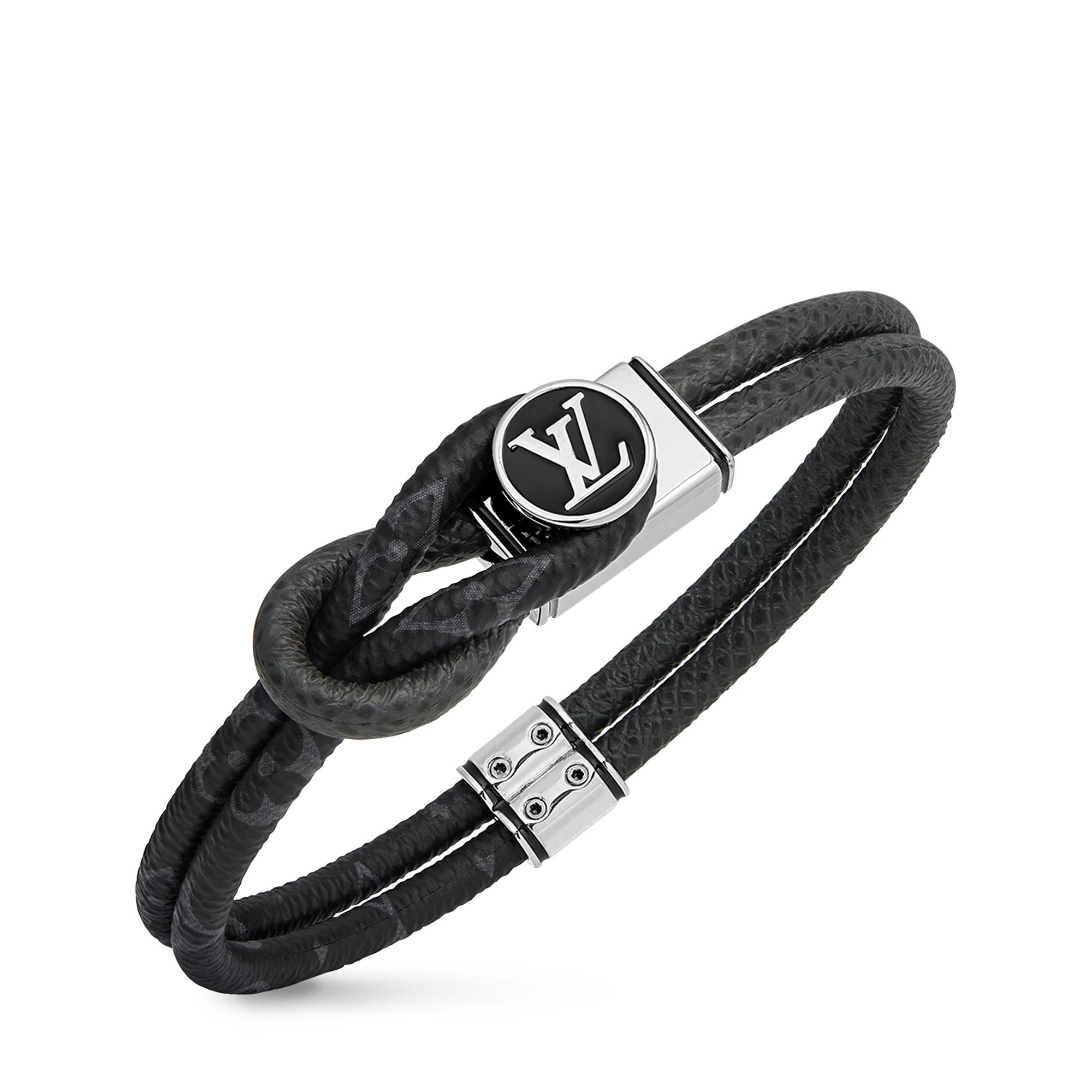 Bracciale Loop It Tela Monogram Eclipse Uomo Fashion Bijoux Tutta la Gioielleria | LOUIS VUITTON (Zoom prodotto)