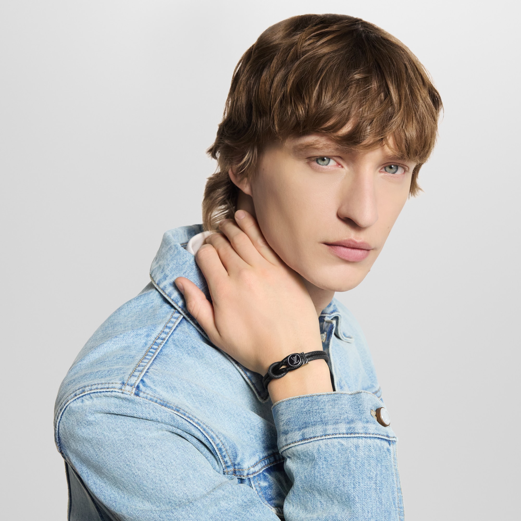 Bracciale Loop It Tela Monogram Eclipse Uomo Fashion Bijoux Tutta la Gioielleria | LOUIS VUITTON (Zoom prodotto)
