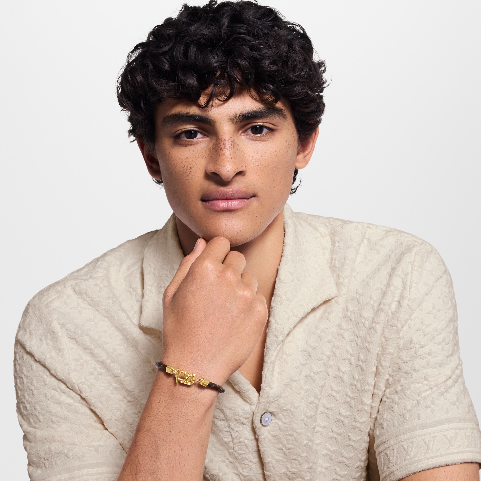 Bracciale LV Dimension Cordon  Uomo Fashion Bijoux Bracciali | LOUIS VUITTON (Zoom prodotto)