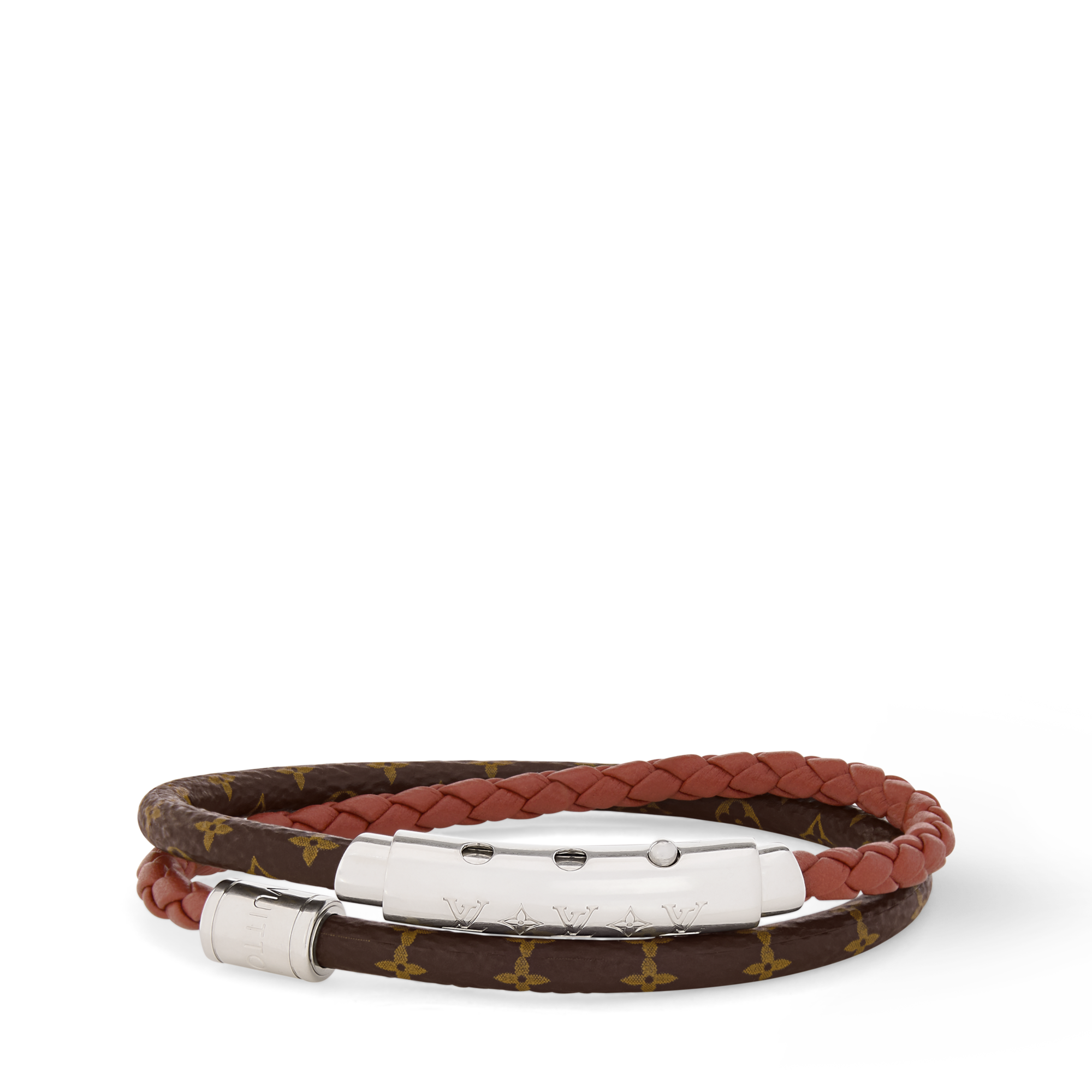Bracciale LV Double Spin Monogram Heritage  Uomo Fashion Bijoux Bracciali | LOUIS VUITTON (Zoom prodotto)