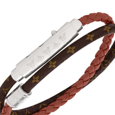 Bracciale LV Double Spin Monogram Heritage detail view