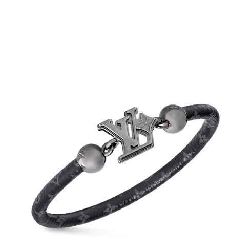 Bracciale LV Flower Tela Monogram Eclipse Uomo Fashion Bijoux Bracciali | LOUIS VUITTON (Zoom prodotto)