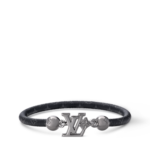 Bracciale LV Flower Tela Monogram Eclipse Uomo Fashion Bijoux Bracciali | LOUIS VUITTON (Zoom prodotto)