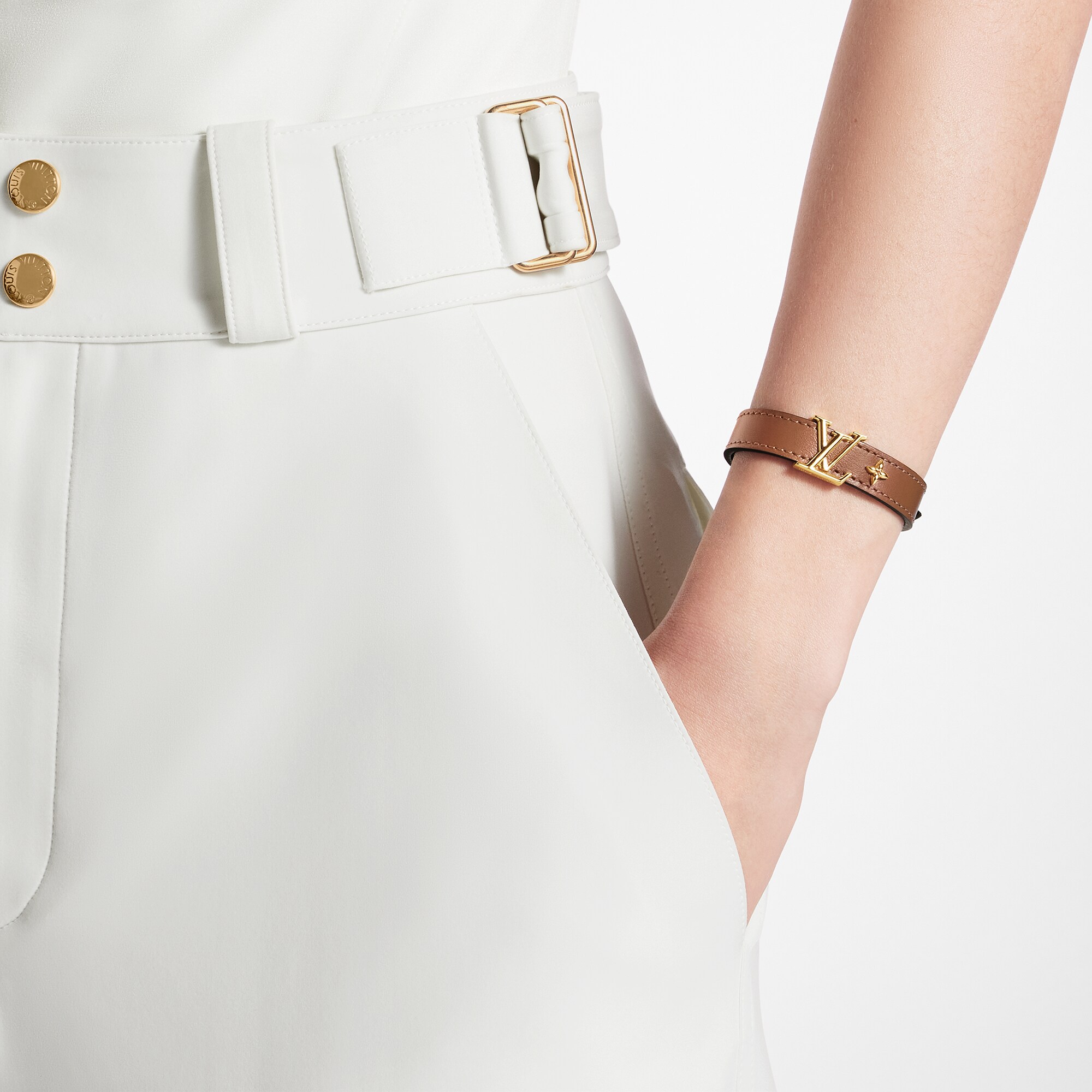 Bracciale LV Iconic Altra pelle Donna Accessori Novità | LOUIS VUITTON (Zoom prodotto)
