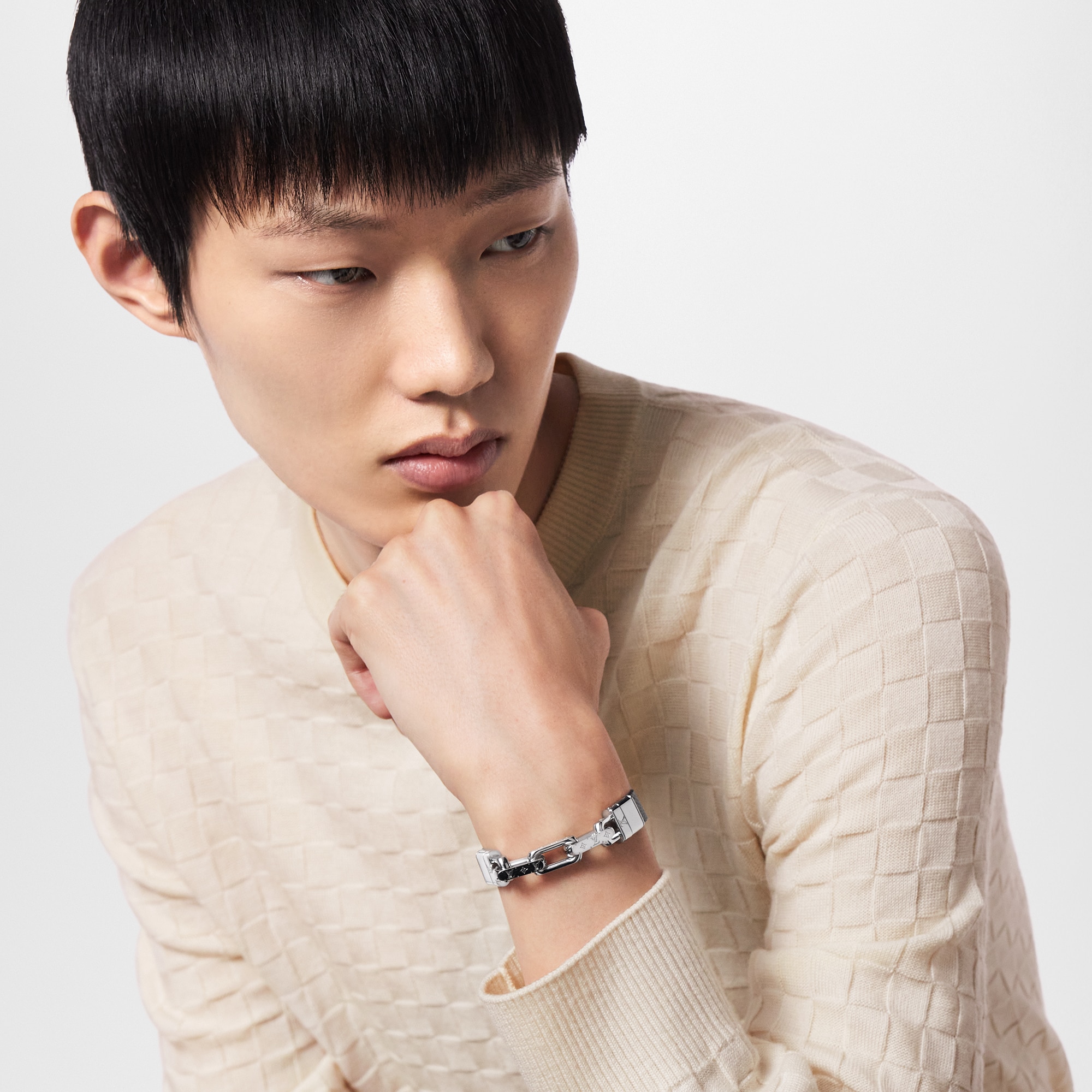 Bracciale LV Links Tela Monogram Uomo Fashion Bijoux Bracciali | LOUIS VUITTON (Zoom prodotto)