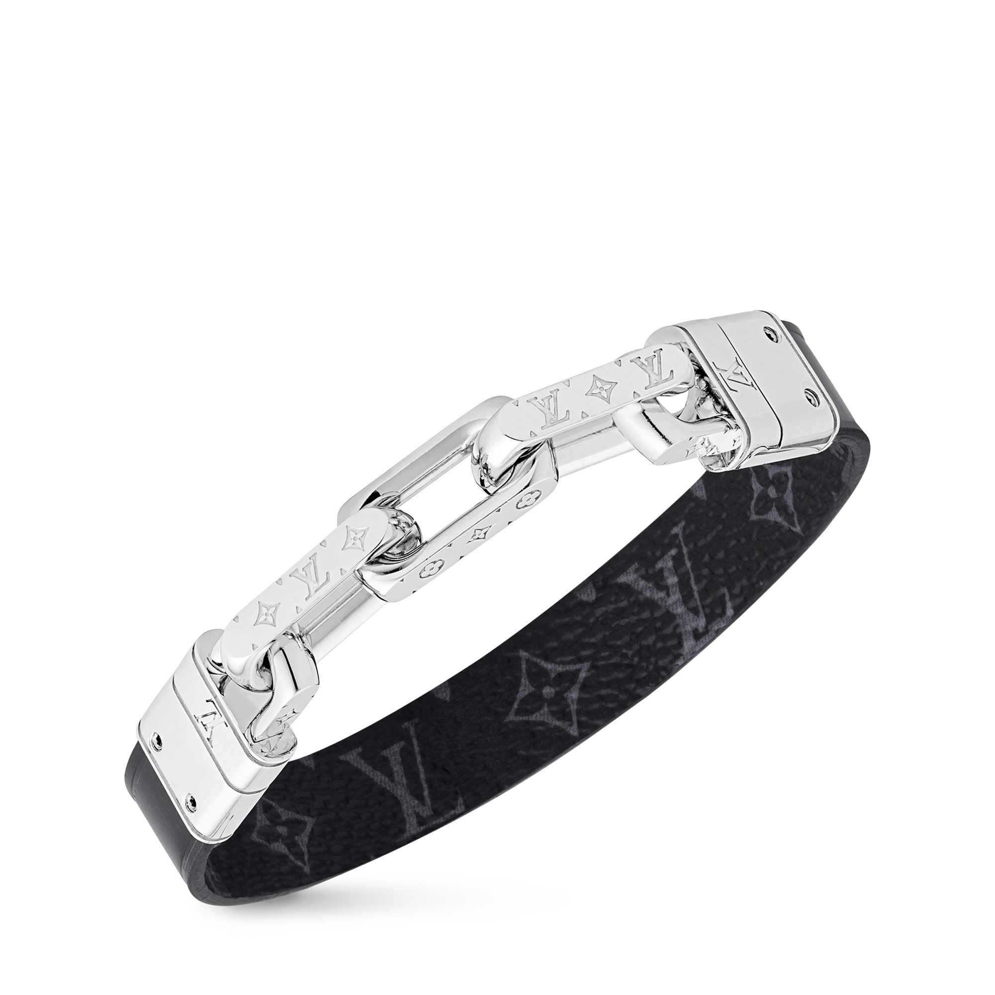 Bracciale LV Links Tela Monogram Uomo Fashion Bijoux Bracciali | LOUIS VUITTON (Zoom prodotto)