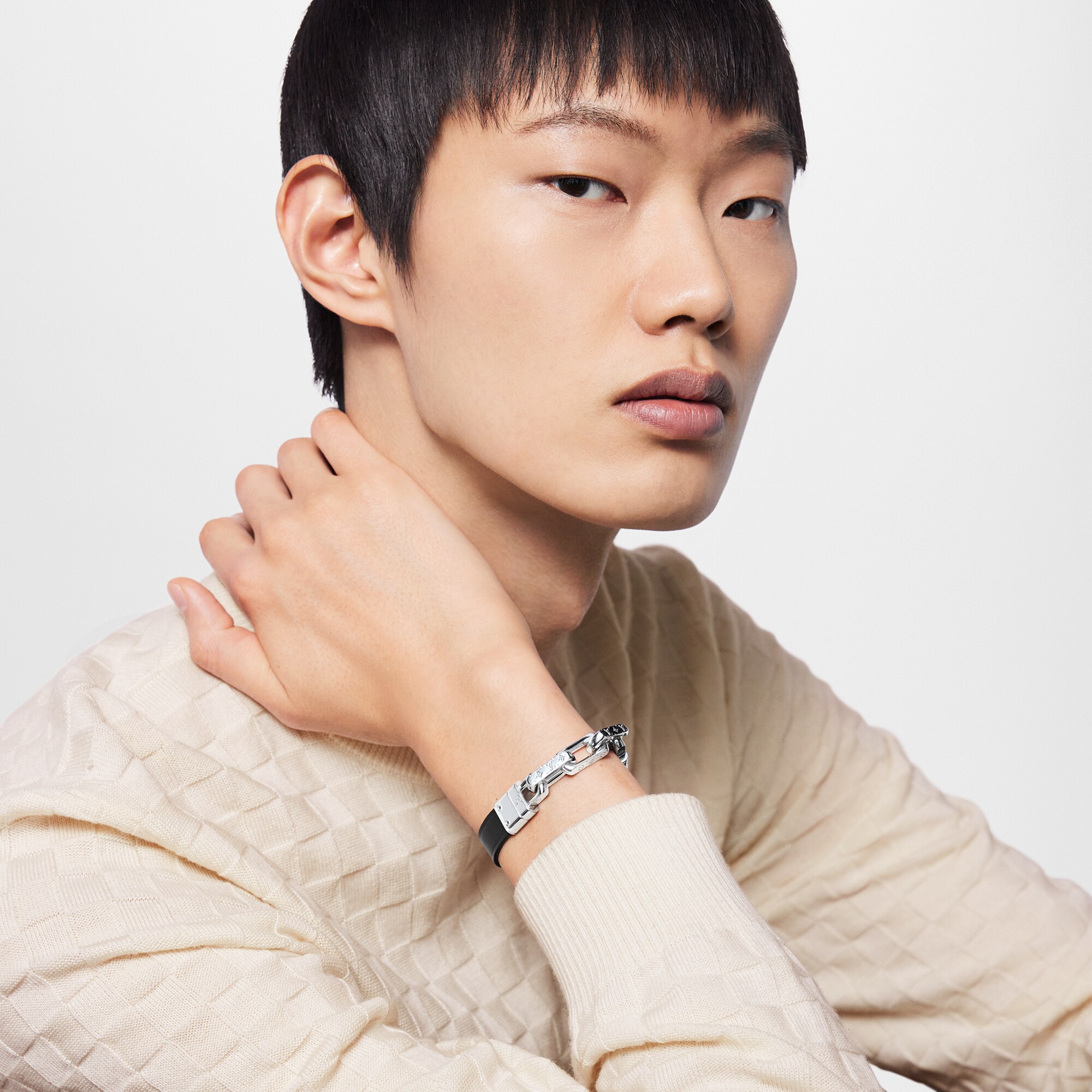 Bracciale LV Links Tela Monogram Uomo Fashion Bijoux Bracciali | LOUIS VUITTON (Zoom prodotto)