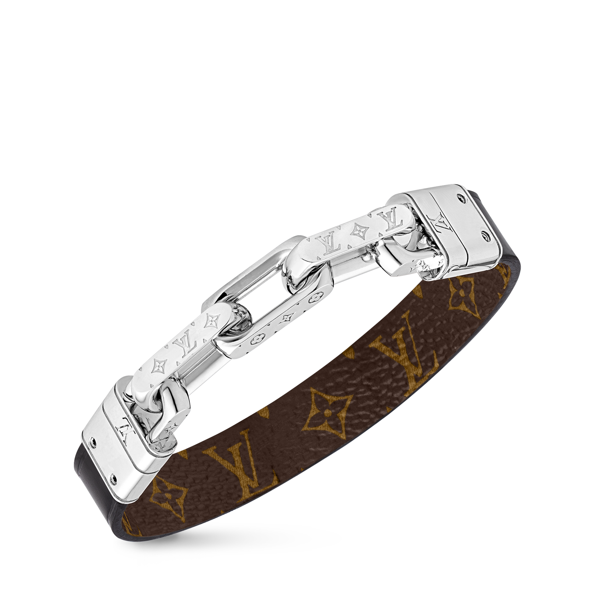 Bracciale LV Links Tela Monogram Uomo Fashion Bijoux Bracciali | LOUIS VUITTON (Zoom prodotto)