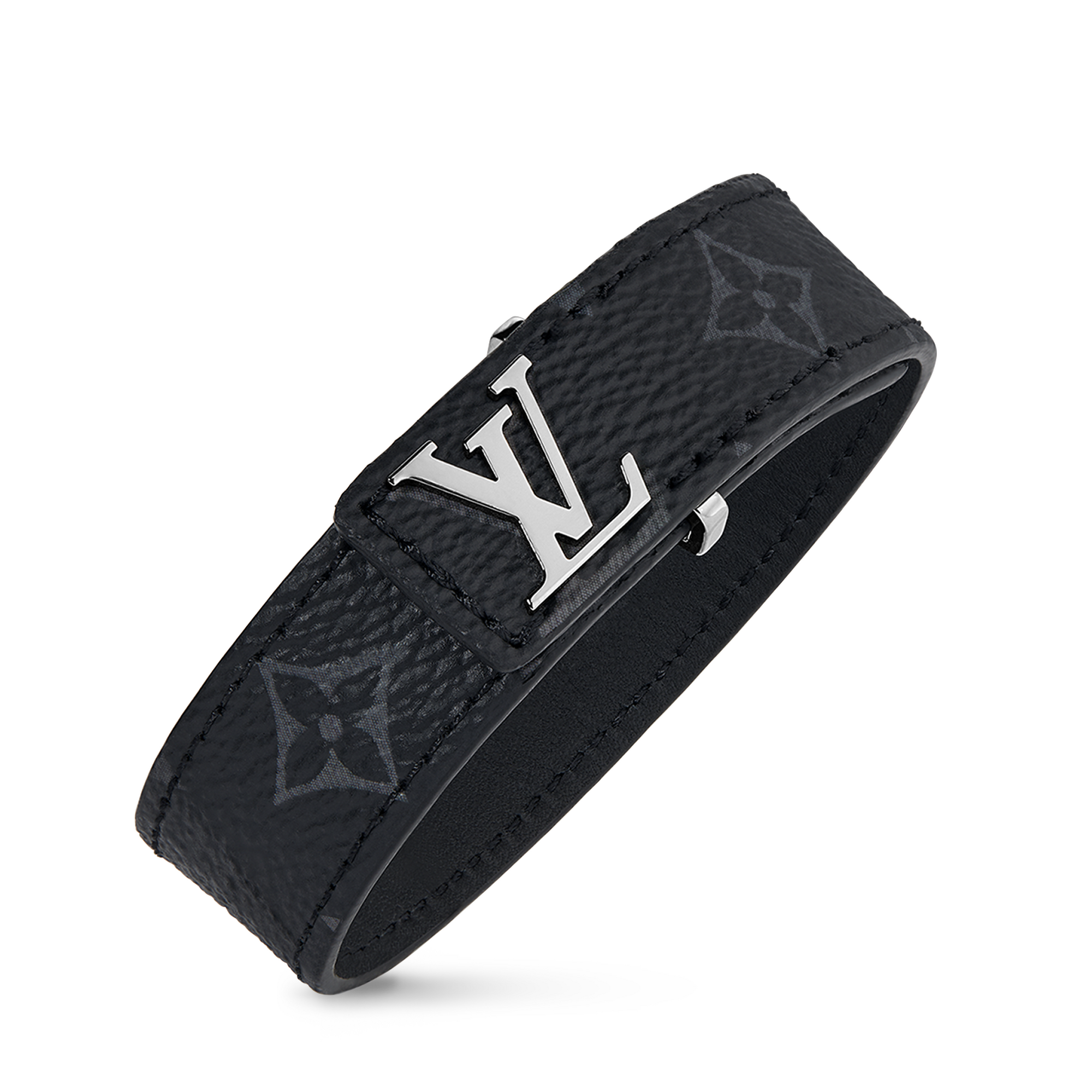 Bracciale LV Slim Tela Monogram Eclipse Uomo Fashion Bijoux Tutta la Gioielleria | LOUIS VUITTON (Zoom prodotto)