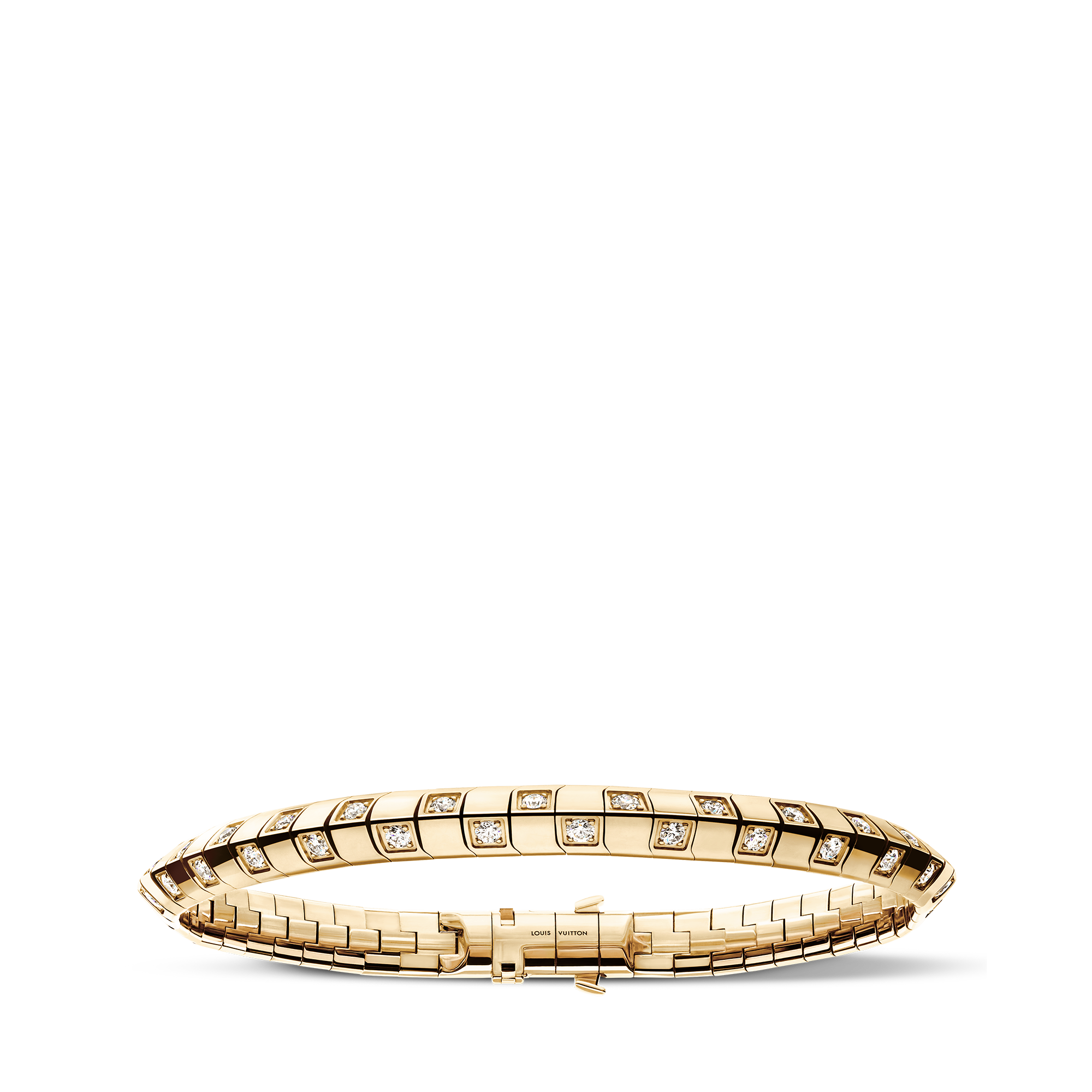 Bracciale medio Le Damier de Louis Vuitton, oro giallo e diamanti  Gioielli Categorie Bracciali | LOUIS VUITTON (Zoom prodotto)