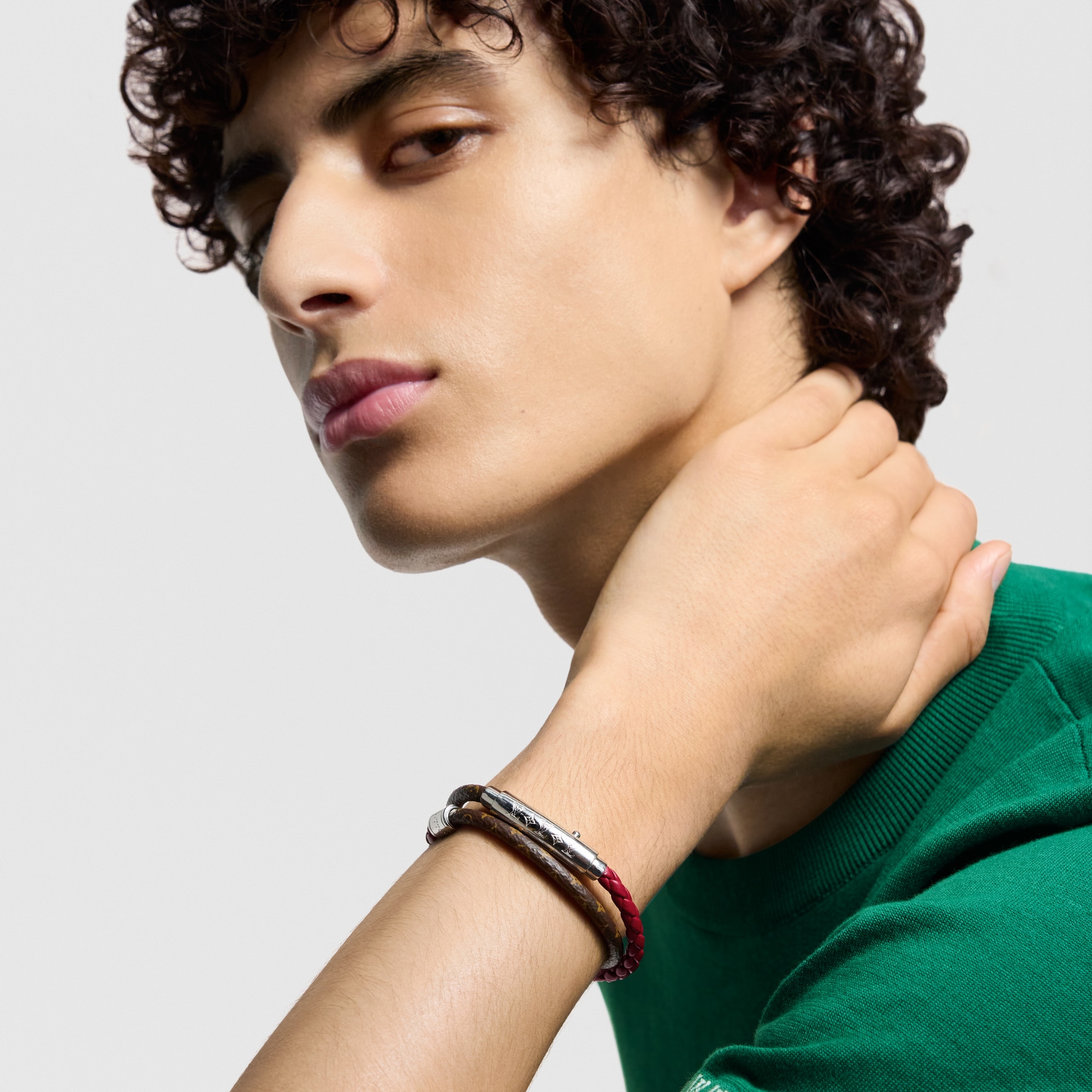 Bracciale Monogram Double Spin Tela Monogram Uomo Fashion Bijoux Bracciali | LOUIS VUITTON (Zoom prodotto)