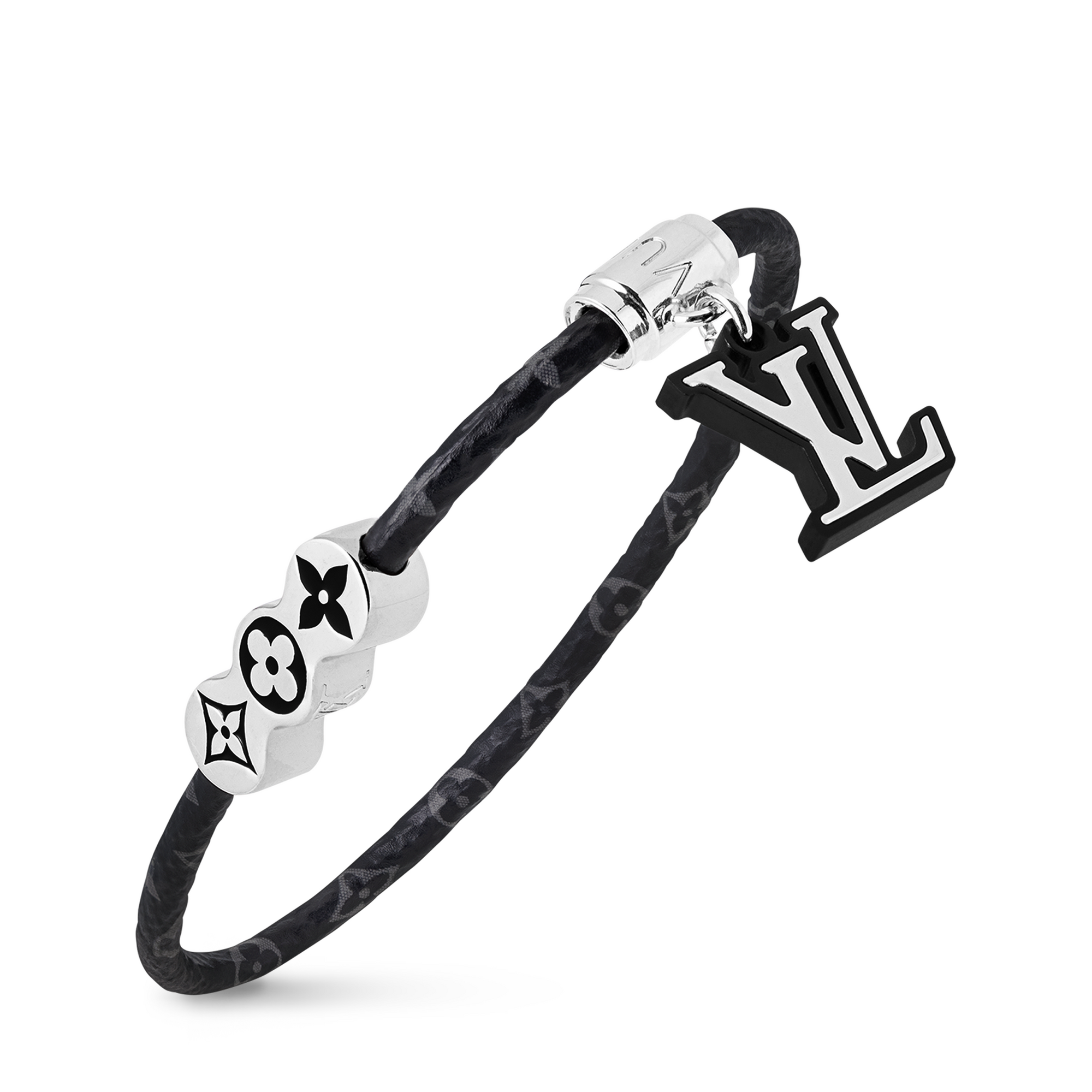 Bracciale Monogram Party Tela Monogram Eclipse Uomo Fashion Bijoux Bracciali | LOUIS VUITTON (Zoom prodotto)
