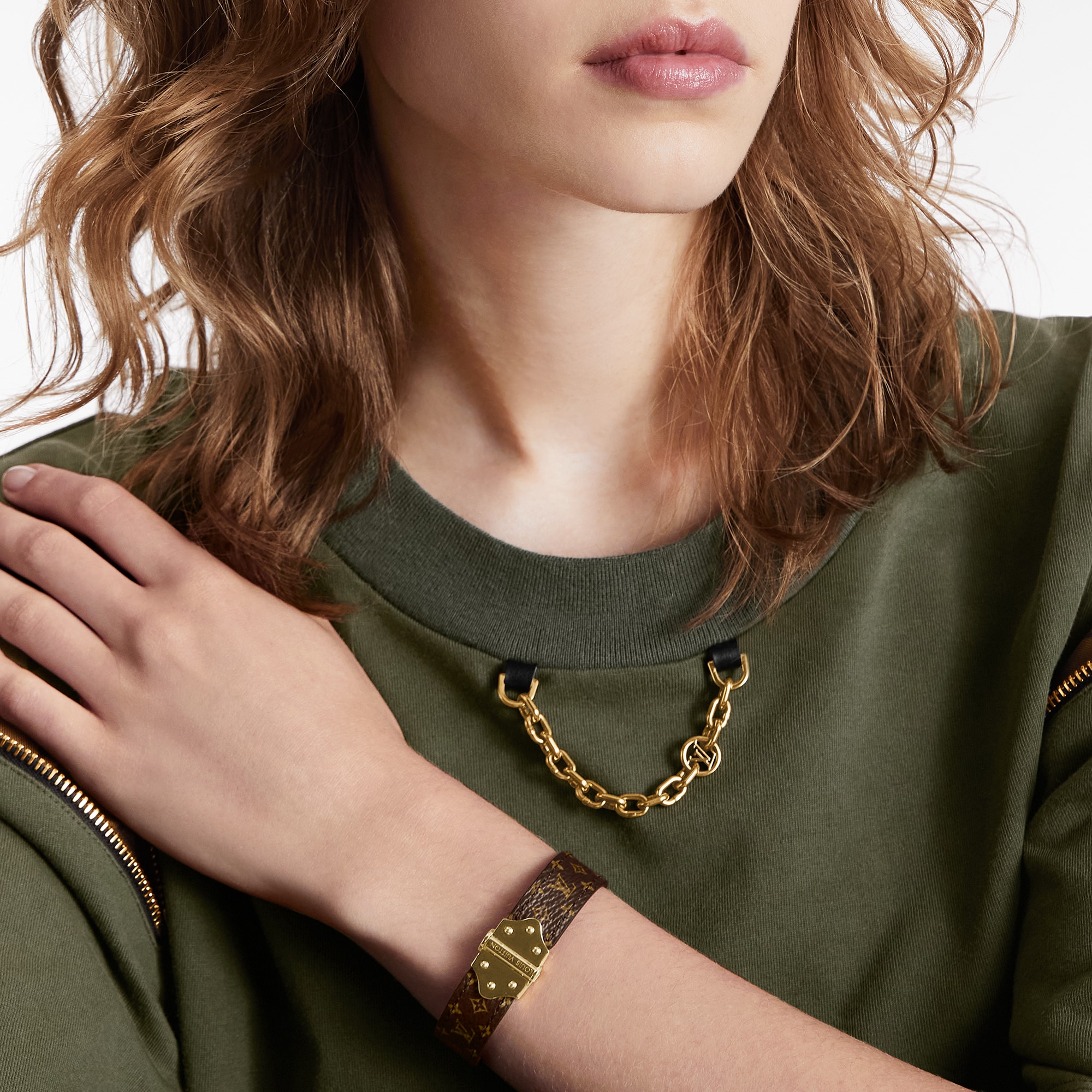 Bracciale Nano Monogram Tela Monogram Donna Accessori Novità | LOUIS VUITTON (Zoom prodotto)
