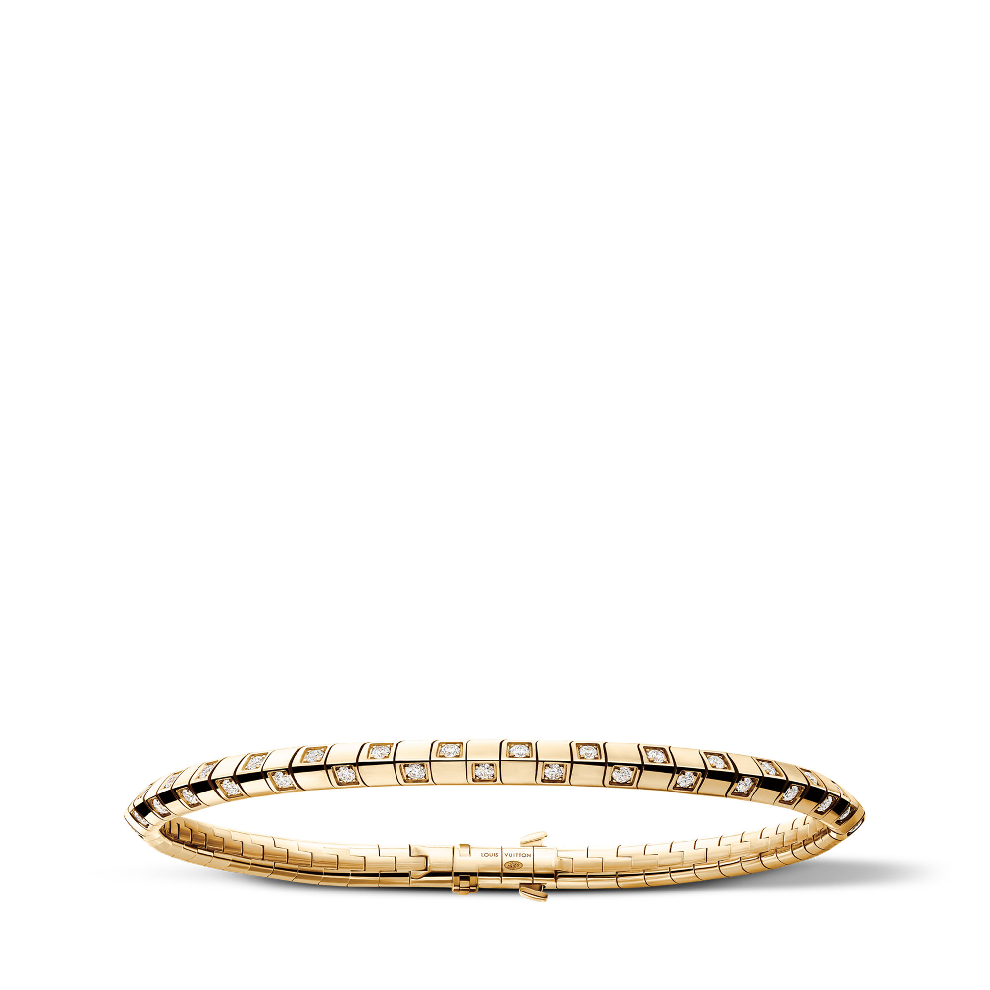 Bracciale piccolo Le Damier de Louis Vuitton, oro giallo e diamanti  Gioielli Categorie Bracciali | LOUIS VUITTON (Zoom prodotto)