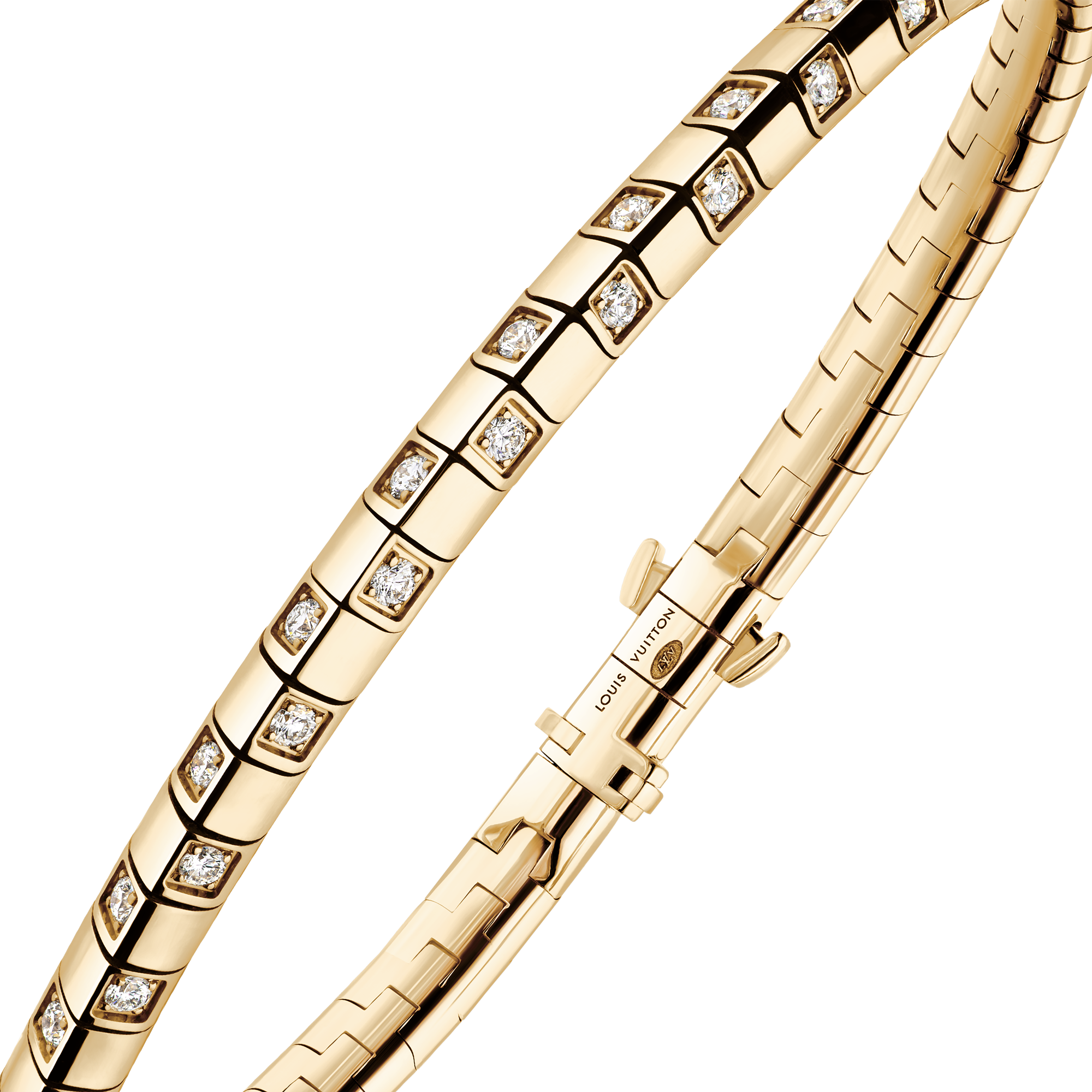 Bracciale piccolo Le Damier de Louis Vuitton, oro giallo e diamanti  Gioielli Categorie Bracciali | LOUIS VUITTON (Zoom prodotto)