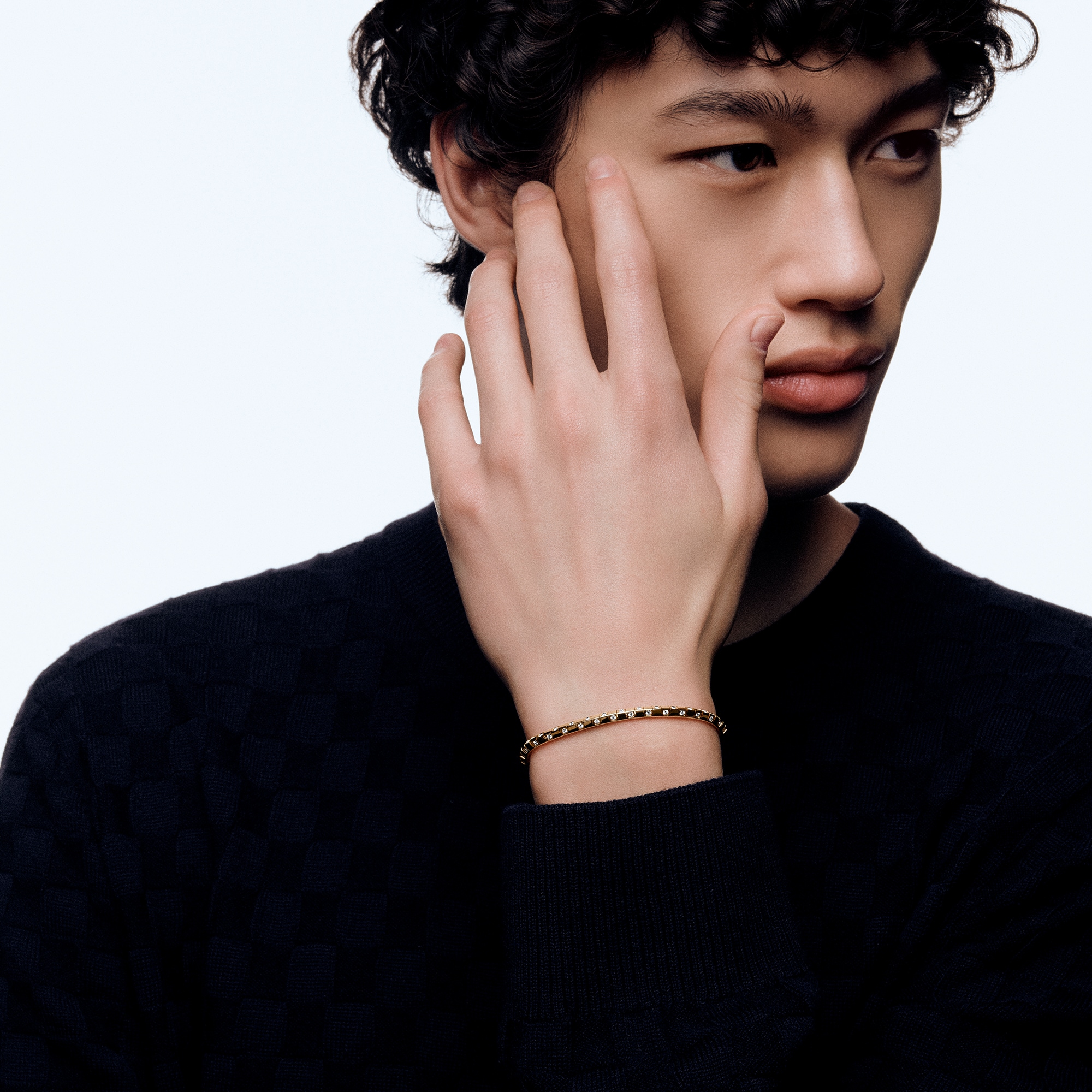 Bracciale piccolo Le Damier de Louis Vuitton, oro giallo e diamanti  Gioielli Categorie Bracciali | LOUIS VUITTON (Zoom prodotto)