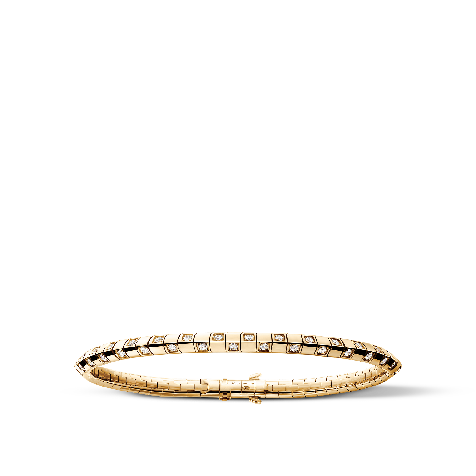 Bracciale piccolo Le Damier de Louis Vuitton, oro giallo e diamanti  Gioielli Categorie Bracciali | LOUIS VUITTON (Zoom prodotto)