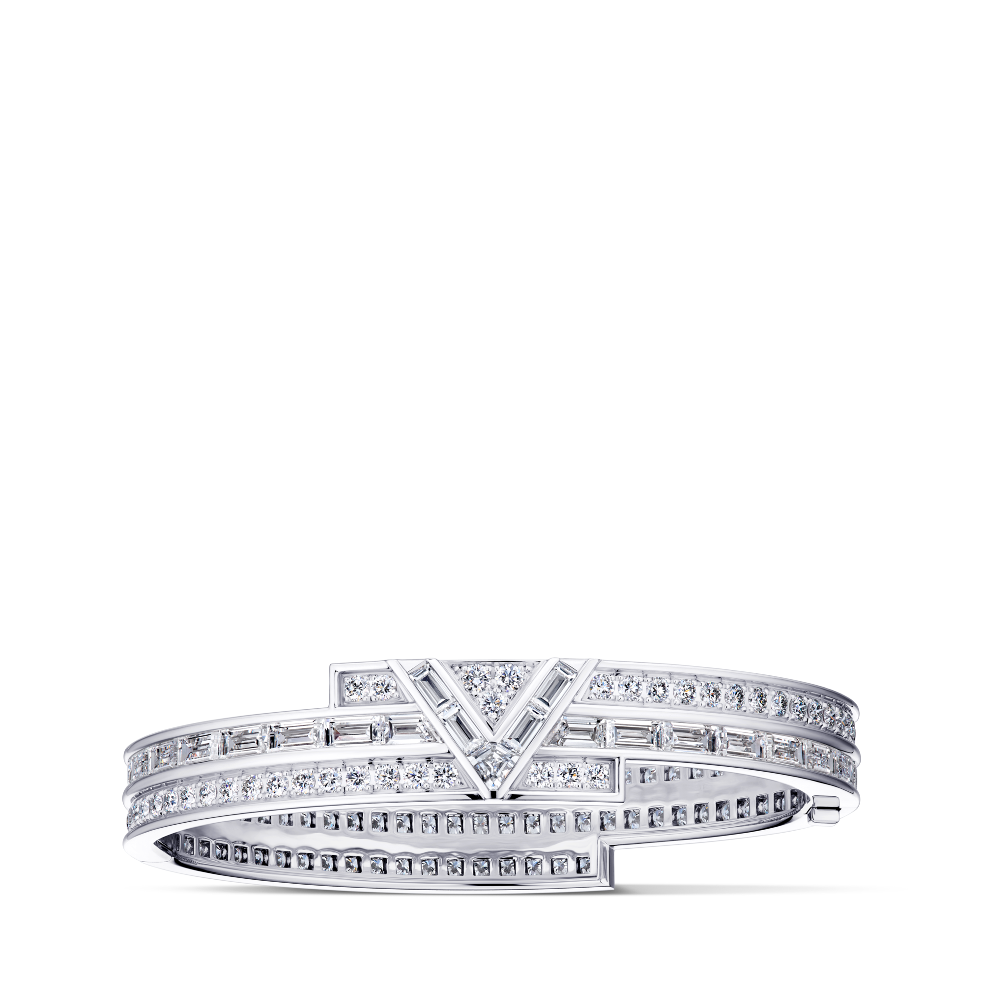 Bracciale Pure V, oro bianco e diamanti  Les Extraordinaires Gioielli Bracciali | LOUIS VUITTON (Zoom prodotto)