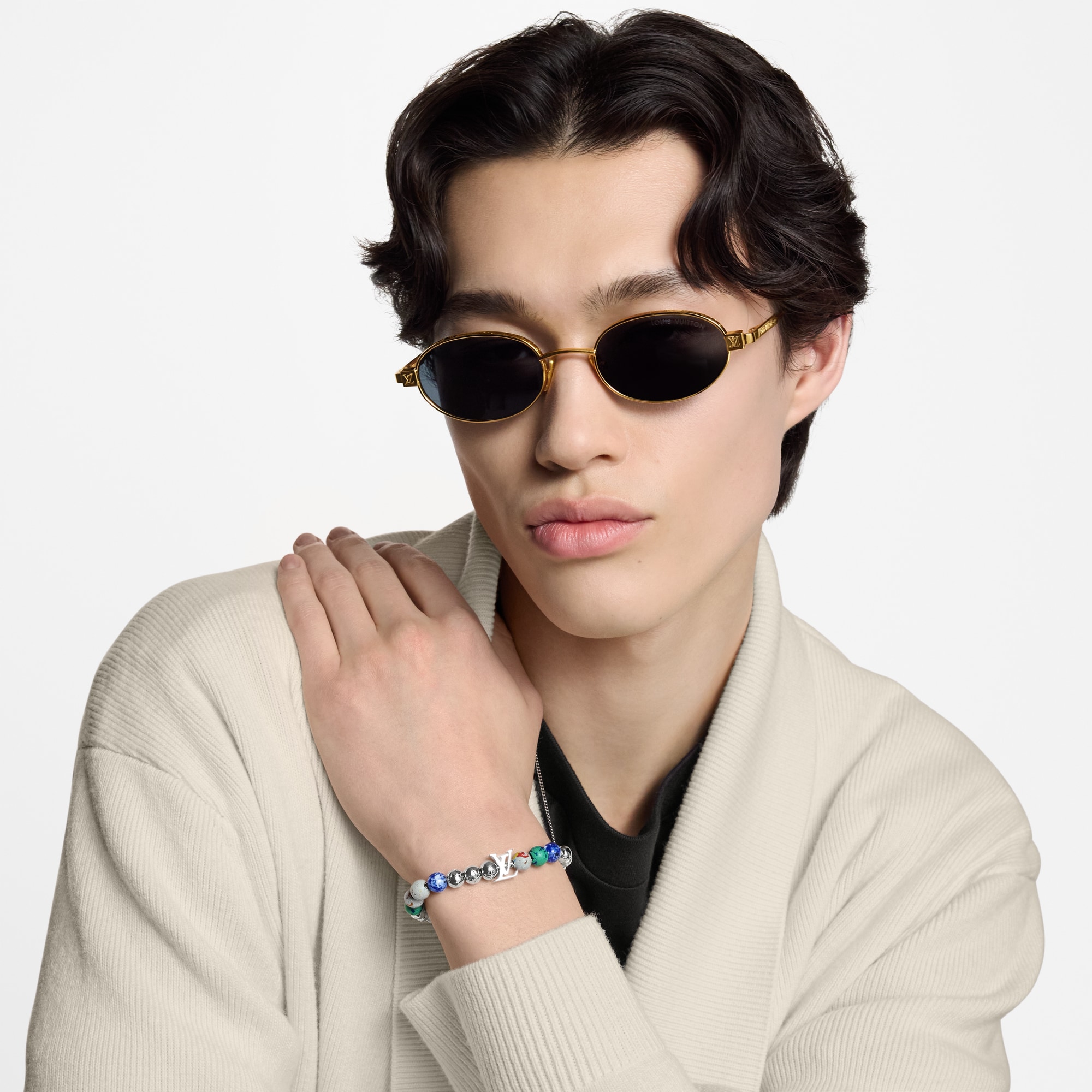 Bracciale Recycled Monogram Beads S00 Uomo Fashion Bijoux Bracciali | LOUIS VUITTON (Zoom prodotto)
