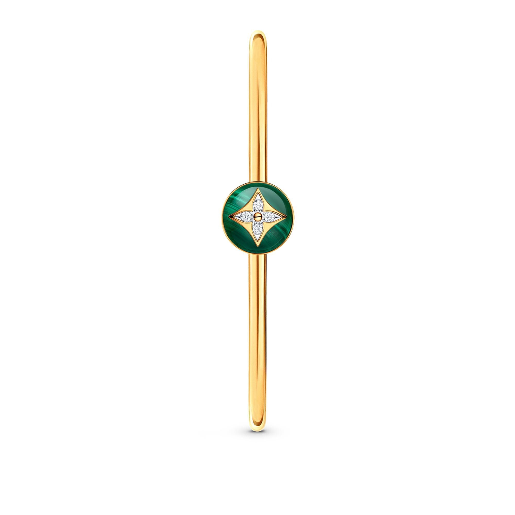 Bracciale rigido Color Blossom, oro giallo, oro bianco, malachite e diamanti  Uomo Discontinued Product Obs 12 | LOUIS VUITTON (Zoom prodotto)