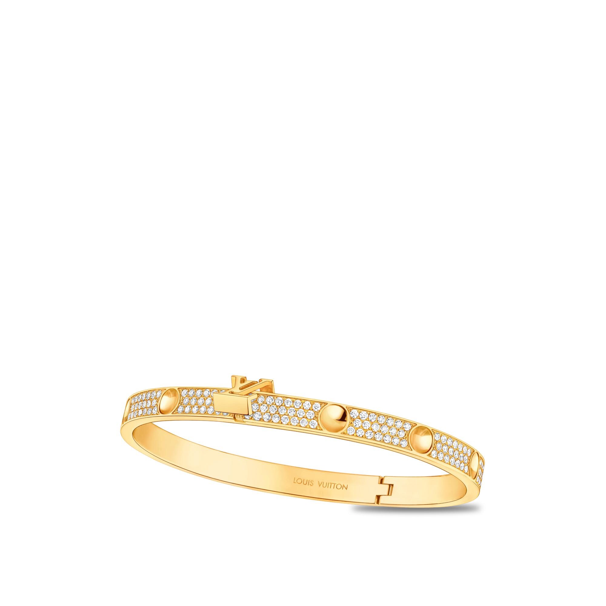 Bracciale rigido Empreinte in oro giallo e diamanti  Gioielli Categorie Tutta la Gioielleria | LOUIS VUITTON (Zoom prodotto)