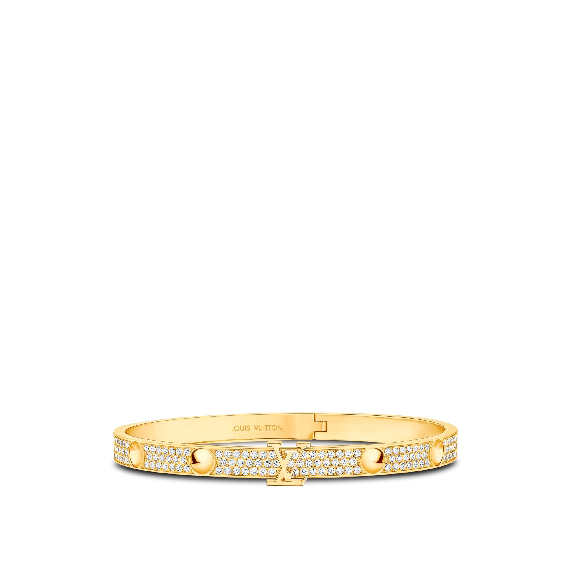 Bracciale rigido Empreinte in oro giallo e diamanti  Gioielli Categorie Tutta la Gioielleria | LOUIS VUITTON (Zoom prodotto)