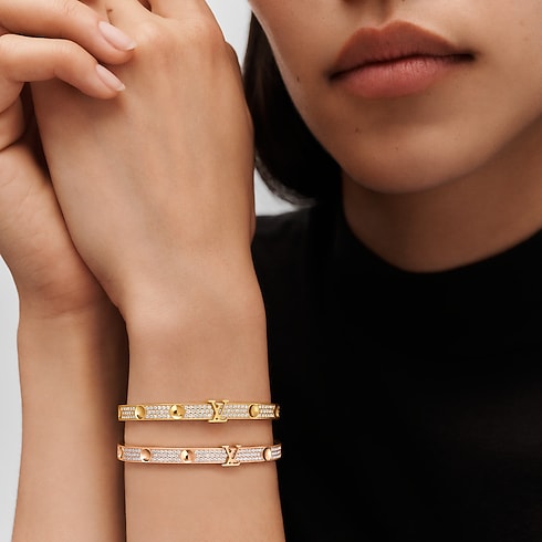 Bracciale rigido Empreinte medio, oro rosa e diamanti Gioielli Categorie Tutta la Gioielleria | LOUIS VUITTON (Zoom prodotto)
