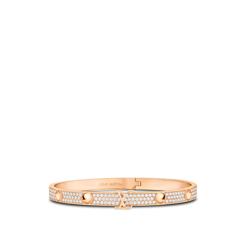 Bracciale rigido Empreinte medio, oro rosa e diamanti Gioielli Categorie Tutta la Gioielleria | LOUIS VUITTON (Zoom prodotto)