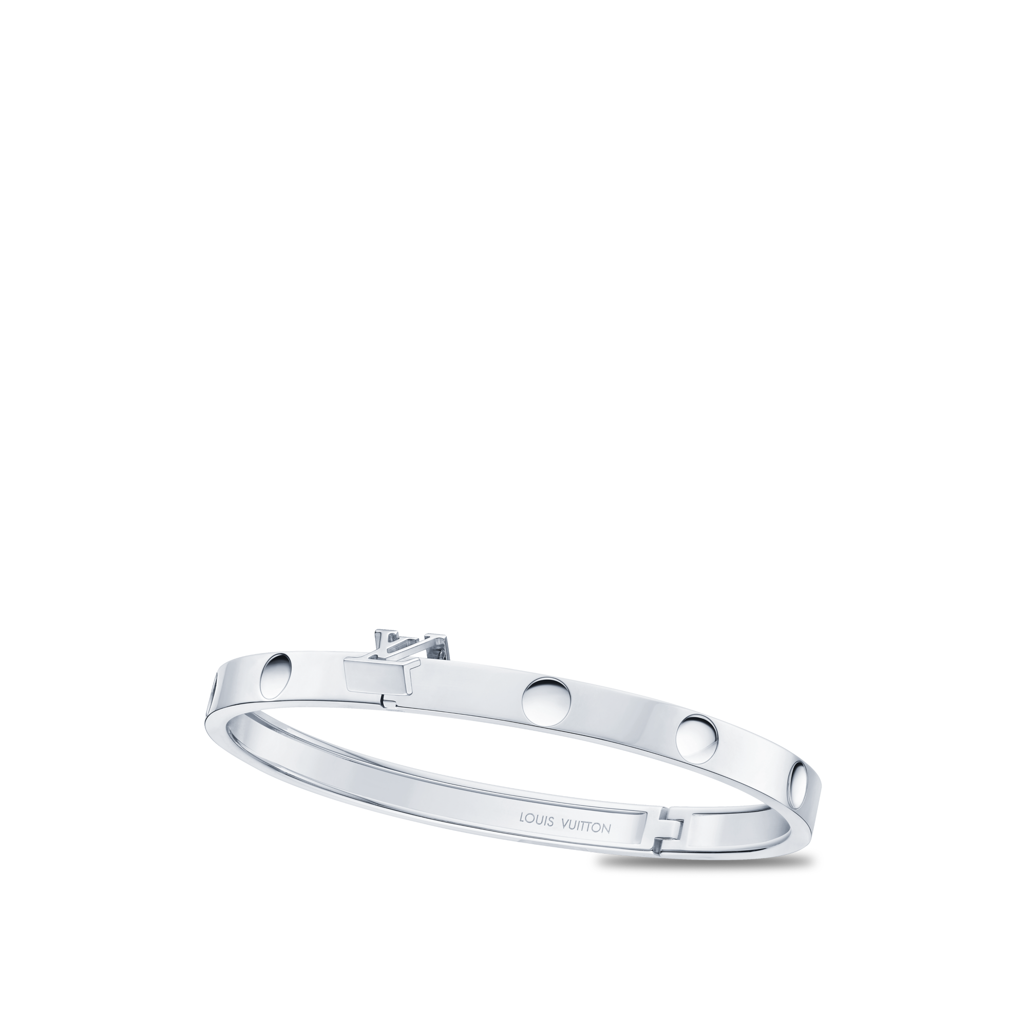 Bracciale rigido Empreinte, oro bianco  Les Extraordinaires Gioielli Bracciali | LOUIS VUITTON (Zoom prodotto)