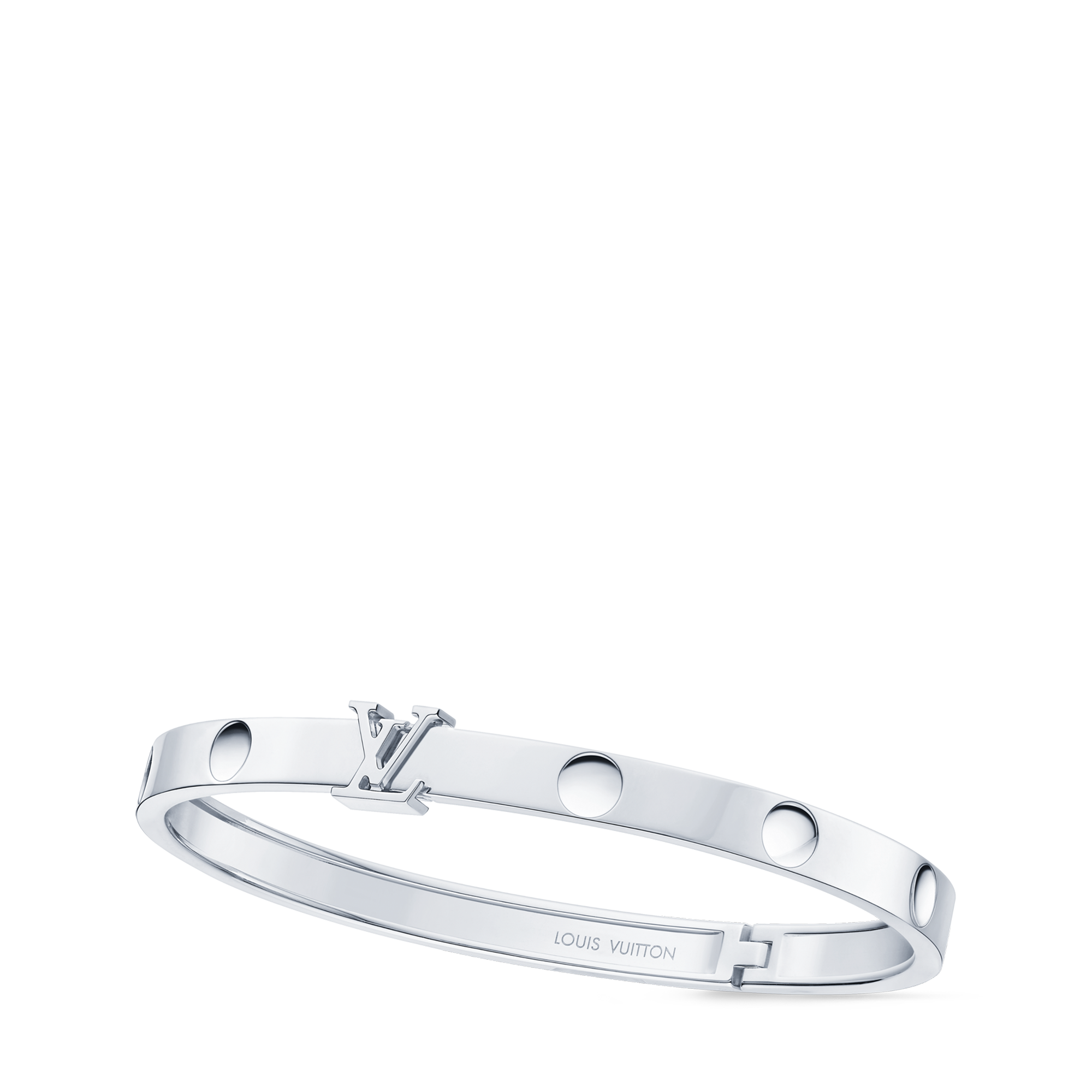 Bracciale rigido Empreinte, oro bianco  Les Extraordinaires Gioielli Bracciali | LOUIS VUITTON (Zoom prodotto)
