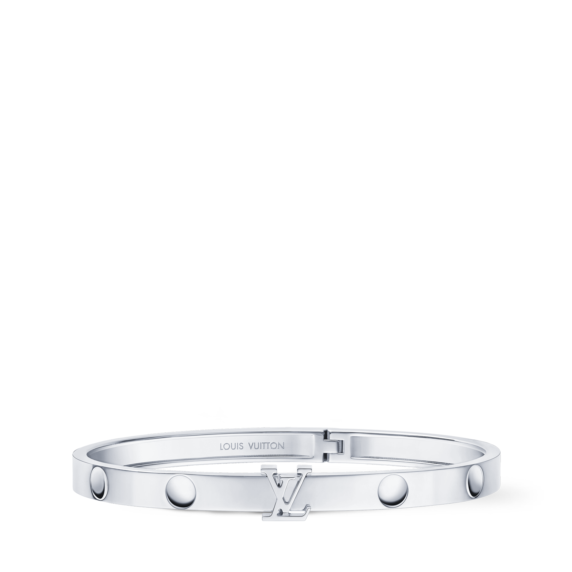 Bracciale rigido Empreinte, oro bianco  Les Extraordinaires Gioielli Bracciali | LOUIS VUITTON (Zoom prodotto)