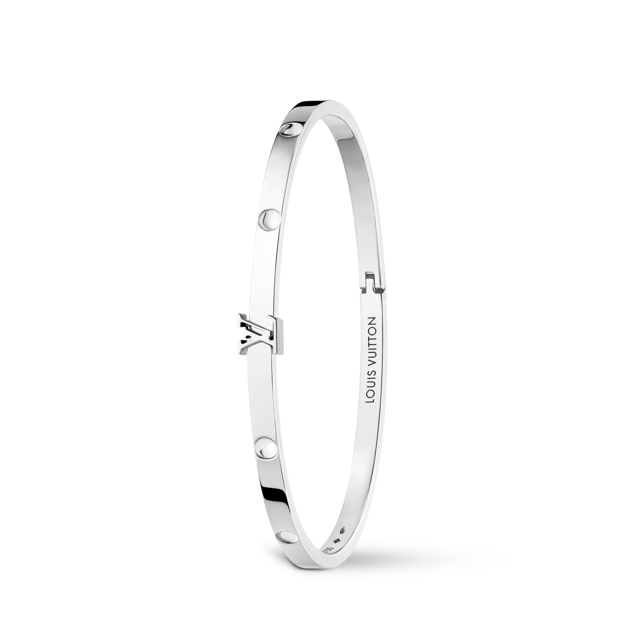 Bracciale rigido piccolo Empreinte, oro bianco  Gioielli Categorie Bracciali | LOUIS VUITTON (Zoom prodotto)